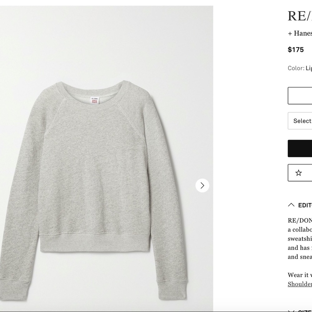 Redone perfect condition size medium crop